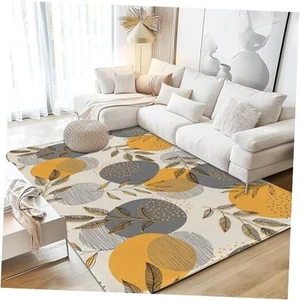 Bohemain Leaves Area Rug 5x7 Rugs for Living Room 5x7 Area Rugs Stripes and - Picture 1 of 8