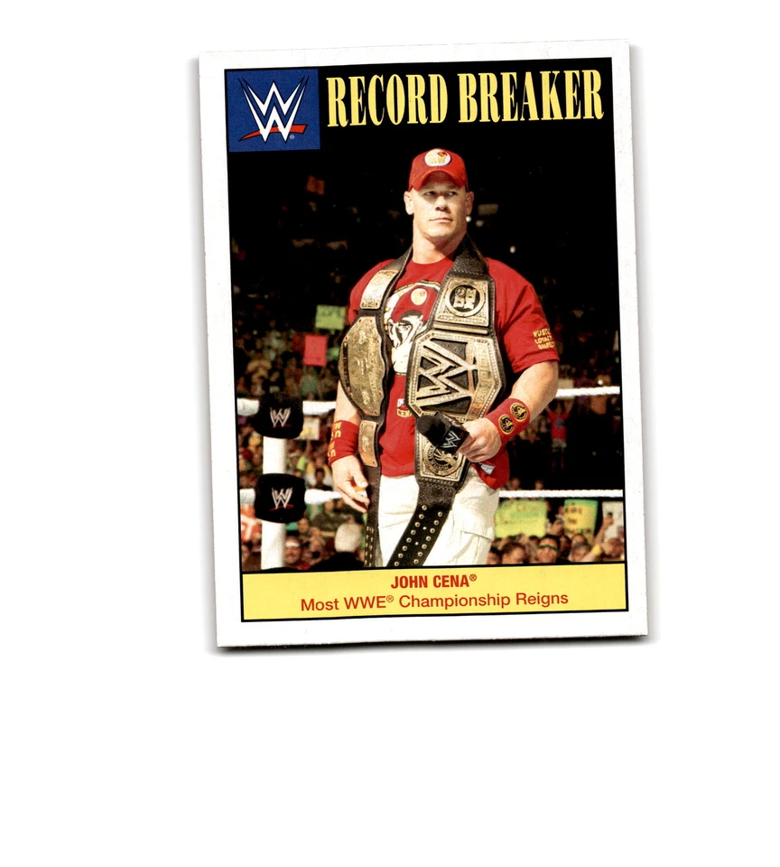 2016 Topps WWE Heritage #2 John Cena Record Breakers - Image 1 of 1
