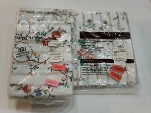 VINTAGE JCP PENNEY SUSAN FLORAL (1) full FLAT SHEET 81 X 96 with pillowcases - Picture 1 of 11