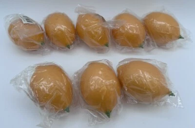 Vela artificial falsa limones yanqui fingir fruta utilería decoración del hogar cítricos x8 Foto 1 de 4