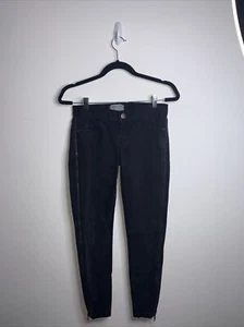 Current Elliot The Side Zip Crop In Night Size 23 - Picture 1 of 8