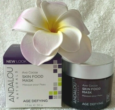 ANDALOU Naturals***MASCARILLA DE COMIDA PARA LA PIEL***Avo Cocoa~AGE DESAFYING~1,7 oz/50 g~NUEVO Foto 1 de 4