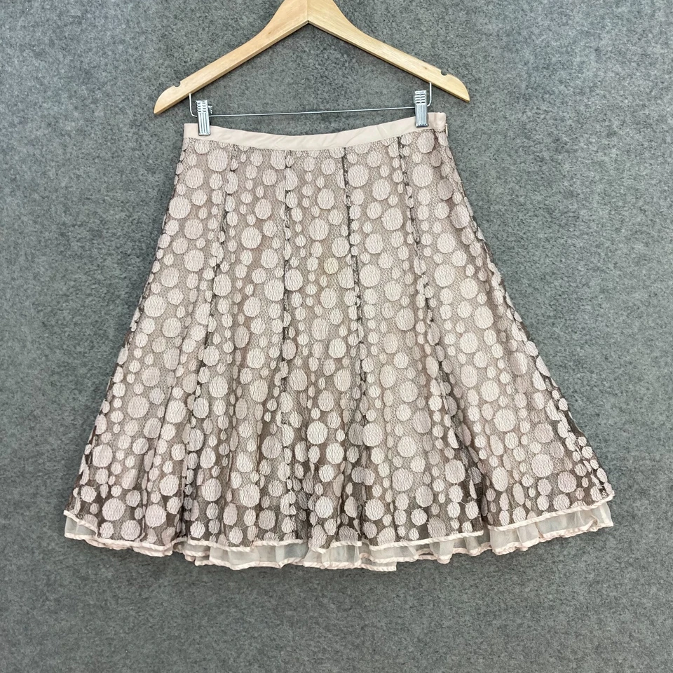 Falda Jigsaw Mujer 10 Negro Rosa Malla Encaje Línea A Cremallera Acampanada Plisada 3103 Foto 1 de 4