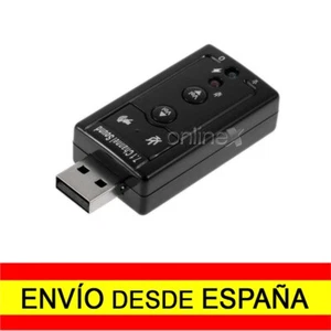 Adaptador Tarjeta de Sonido Externa USB 7.1 AC3 MP3 2.0 Audio Sound MIC a0297 - Imagen 1 de 4