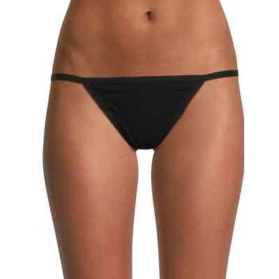 No Boundaries Women's Cotton String Bikini Panties Size 2XL Black - Image 1 of 2