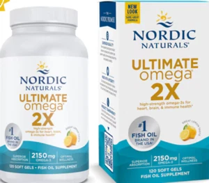 Ultimate Omega 2X - 2.150 MG Total Omega-3s - Limón (120 cápsulas blandas) - Imagen 1 de 8