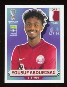 2022 FIFA World Cup Panini Sticker Qatar YOUSUF ABDURISAG Qatar QAT15 - Foto 1 di 1