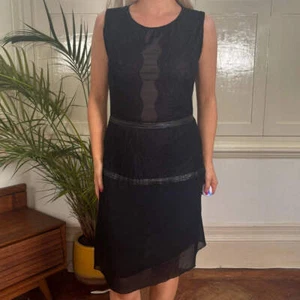 Intimissimi Lace Mini Dress - Medium Black Polyester - Picture 1 of 8