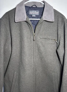 Chaqueta de lana vintage Woolrich para hombre mediana con cremallera completa forrada acolchada - Imagen 1 de 5