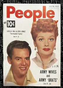 People Today News Pocket Magazine Digest July 30 1952 Lucille Ball & Desi Arnaz - Photo 1 sur 4