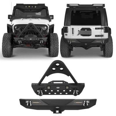 Stinger Front Bumper or Rear Bumper w/Led Light Fit Jeep Wrangler JK/JKU 07-2018 Foto 1 de 4