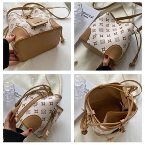 Female Purse,Bucket Drawstring Bag,Shoulder Crossbody Bag - Picture 1 of 30