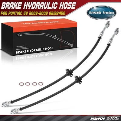 Mangueira hidráulica de freio traseira esquerda e direita 2 peças para Pontiac G8 2008-2009 92193450 - Imagem 1 de 4