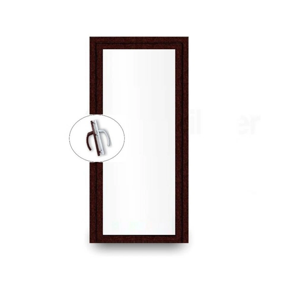 Nebeneingangstür Nebentür Tür Türe innen weiß außen Mahagoni innenöffnend - Bild 1 von 1