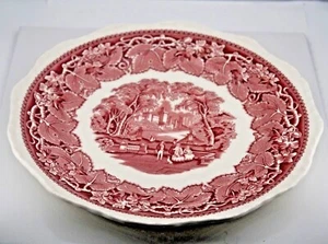 Mason's Large Diner Plate Ironstone Vista Pink No Trim Made in England 10-5/8" - Picture 1 of 3