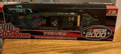 CAMPEONES DE CARRERAS -NASCAR - ESCALA 1/64 - CONESCO #14 - TRANSPORTADOR DE EQUIPO Y COCHE - NUEVO Foto 1 de 4