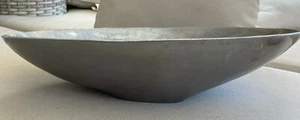 Vintage ovale Schüssel Silber Zinn Anna Everlund abgewinkelt Mid Century Modern 1970er - Bild 1 von 7