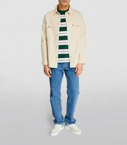 $228 FRAME Relaxed Double Pocket Shirt | Off White | XXL - Picture 1 of 24