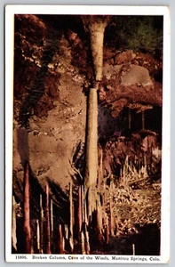 Manitou Springs in der Nähe von Colorado Springs CO Höhle der Winde gebrochen Säule Postkarte - Bild 1 von 2