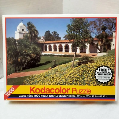 Vintage Kodacolor 1000 Pc Jigsaw Puzzle Junipero Museum Rose Art 1991 New #77777 - Image 1 of 4