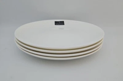 4 Dartington Side Plates Fine Bone China White 20cm Classic Coupe Stylish