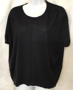 Donna Karan Sweater Thin Black Cashmere Blend Sleeveless Size P - Picture 1 of 6