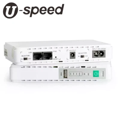 Mini DC UPS Uninterruptible 5V 9V 12V Power Supply with USB/Type-C/POE/LAN Ports - Image 1 of 4