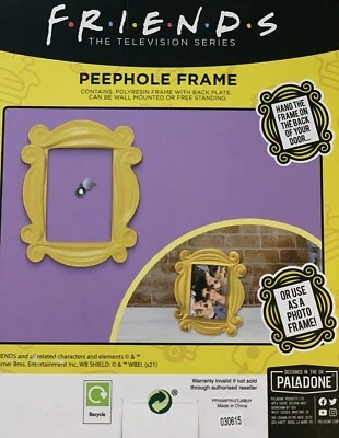 FRIENDS Yellow Door Peephole Picture Frame 5X7 Officially Licensed Shabby Chic - Image 1 of 4