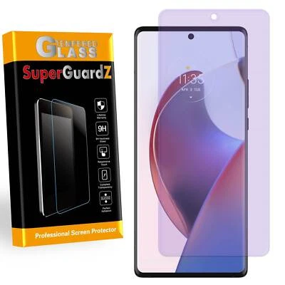 Protector de pantalla de vidrio templado anti luz azul para Motorola Edge 30 Foto 1 de 4