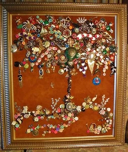 Jewelry Art Tree Nautical Life, super color, signed by Aritist - Picture 1 of 11