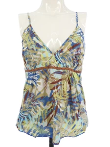 Y2K Camisole Top Cotton Floral Tropical Print Fashion Express Jeans Size XS - Picture 1 of 9