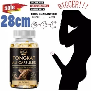 Male Enhancement Capsules Booster & Thicker Last Longer Stronger Bigger 60 Pills - Picture 1 of 9