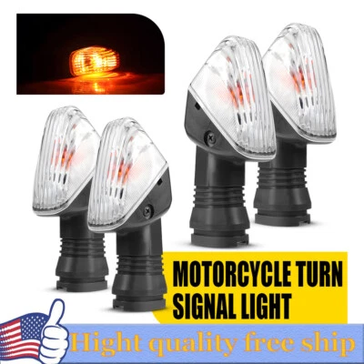 4x Lámpara indicadora de señal de giro delantera trasera transparente para Kawasaki KLR 650 KLR650 08-17 Foto 1 de 4