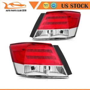 For 2008-2012 Honda Accord Sedan Taillights Assembly Left+Right Side Replacement - Picture 1 of 9
