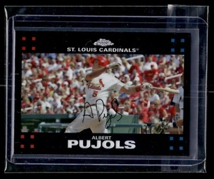 2007 Topps Chrome Refractor #63 Albert Pujols Cardinals - Picture 1 of 2