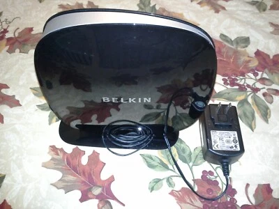 Belkin F9K1103 N750 DB 450 Mbps 4-Port Gigabit WPA/WPA2 Wireless N Router. VGC - Image 1 of 4