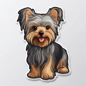 Pegatina coche XXL 18X18 cm pegatina Yorkshire Terrier pegatina - Imagen 1 de 1