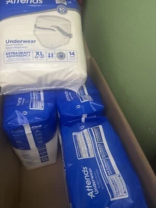 Attends X-Large Adult Diapers 4 Packs 14 Count - Picture 1 of 2