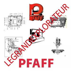 Ultimate PFAFF Sewing Machine Operation Parts Repair Service manual 750 on DVD - Foto 1 di 1