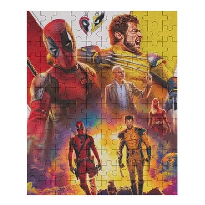 Deadpool Wolverine Jigsaw Puzzle 120 Pieces Gift for Kids Lots of Fun - Image 1 of 4