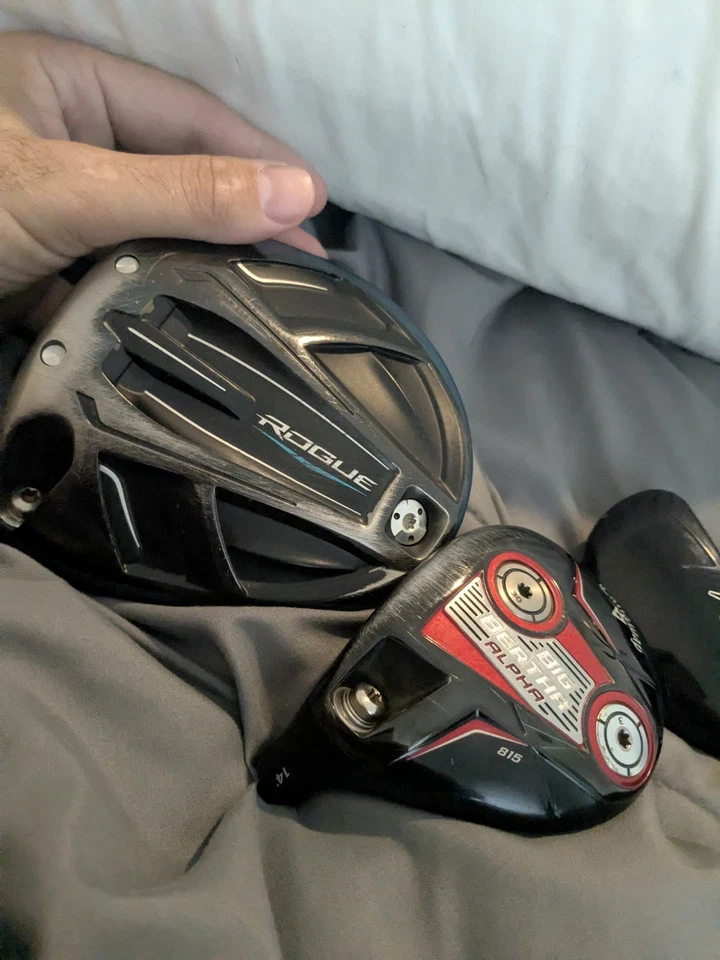 Left Callaway Rogue Driver head and big bertha alpha 815 3 wood.10.5,14 - Image 1 of 4