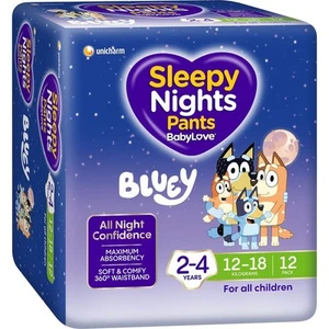 Babylove Sleepynights Pants 2-4 Years (12-18kg) 12 Pack - Picture 1 of 1