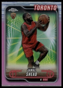 2024-25 Topps Chrome Jamal Shead Pink Refractor Toronto Raptors #174 - Picture 1 of 2