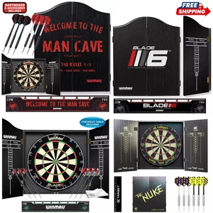 Winmau Blade 6 & Target Luke Littler Championship Dartbaord Cabinet und Dart Set - Bild 1 von 38