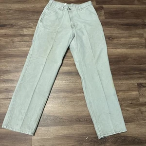 Carhartt Vintage Canvas Pants Mens 34x34 B11 DES Desert Tan Carpenter Thrashed - Picture 1 of 8