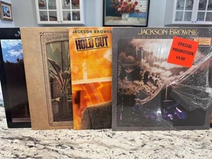 JACKSON BROWNE 4X VINYL LP LOT RUNNING ON EMPTY  SATURATE BEFORE USING LATE SKY - Picture 1 of 14