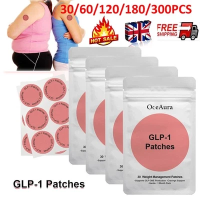 OCEAURA 300x Weight-loss GLP-1 Patches Slimming Patches Weight Management Tools,UK