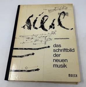 das schriftbild der Neuen Musik Erhard Karkoschka Notation New Music Book - Foto 1 di 13