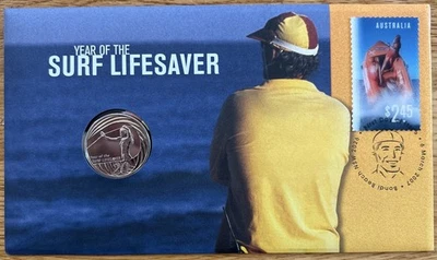 AUSTRALIA 2007 Year of the Surf Lifesaver 20c Commemorative Coin PNC - image 1 of 3