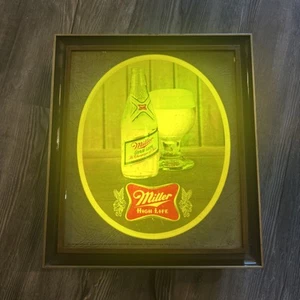Vintage Miller High Life BEER SIGN lighted RARE - Picture 1 of 6